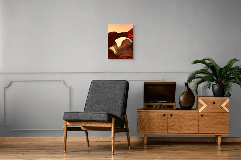 Tablou Canvas, "Vraja Luminii la Portalul Stâncilor Roșii", 39 x 54 cm – poza 8