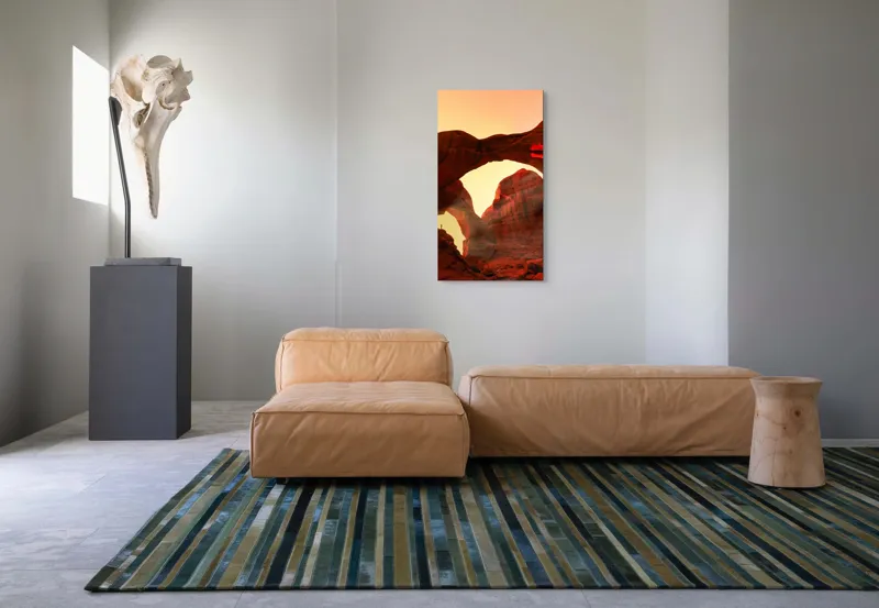 Tablou Canvas, "Vraja Luminii la Portalul Stâncilor Roșii", 50 x 90 cm – poza 5
