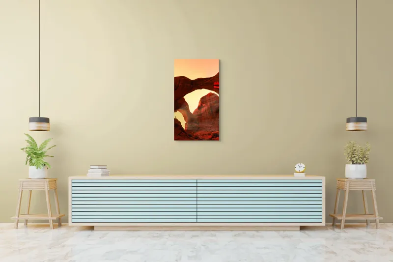 Tablou Canvas, "Vraja Luminii la Portalul Stâncilor Roșii", 50 x 90 cm – poza 6