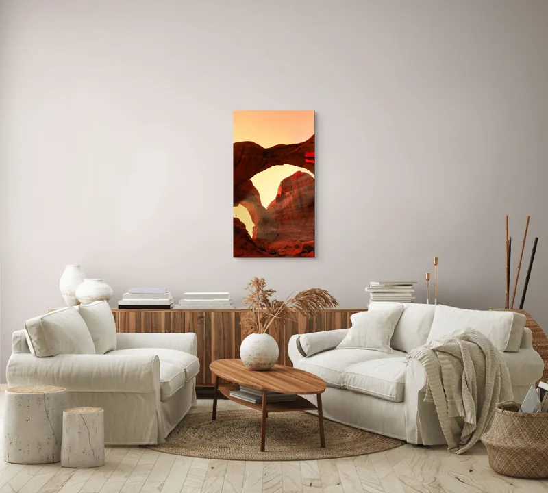 Tablou Canvas, "Vraja Luminii la Portalul Stâncilor Roșii", 50 x 90 cm – poza 7