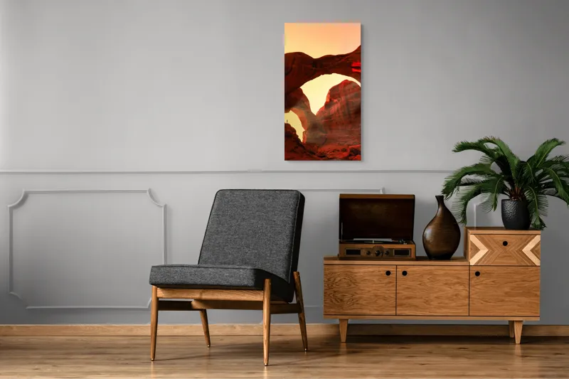 Tablou Canvas, "Vraja Luminii la Portalul Stâncilor Roșii", 50 x 90 cm – poza 8