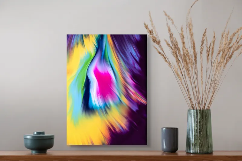 Tablou Canvas Abstract Multicolor pentru Decorarea Interiorului, 39 x 54 cm – poza 3