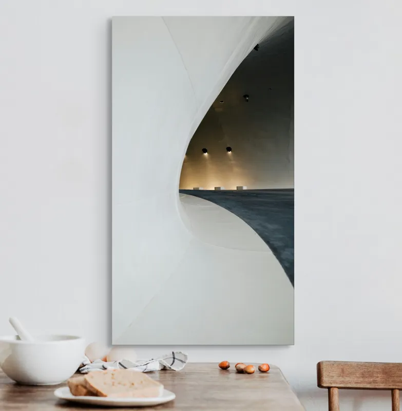 Tablou Canvas, Design Abstract, , Alb, 50 x 90 cm