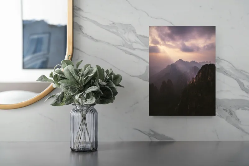 Tablou Canvas Peisaj Montan la Apus – Artă Murală Versatilă, 26 x 39 cm – poza 4