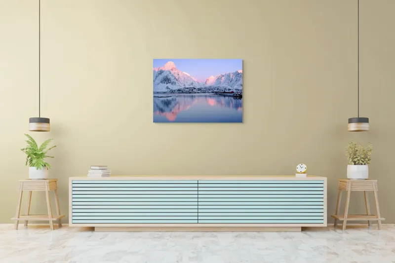 Tablou Canvas Peisaj Montan Multicolor - Artă Murală Naturală, 100 x 70 cm – poza 4