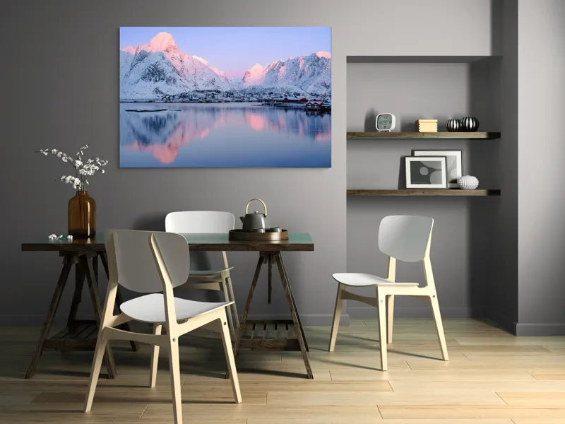 Tablou Canvas Peisaj Montan Multicolor - Artă Murală Naturală, 150 x 100 cm – poza 5