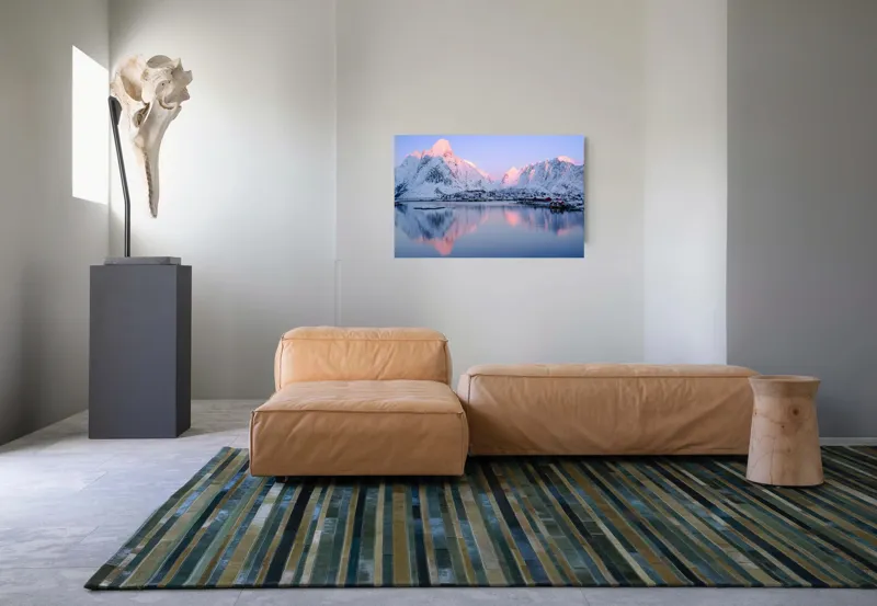 Tablou Canvas Peisaj Montan Multicolor - Artă Murală Naturală, 90 x 50 cm – poza 8