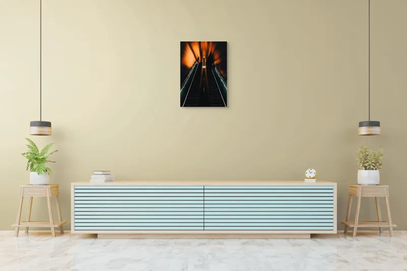 Tablou Canvas – Călătorie către lumina necunoscută: Artă murală sugestivă, 50 x 70 cm – poza 6