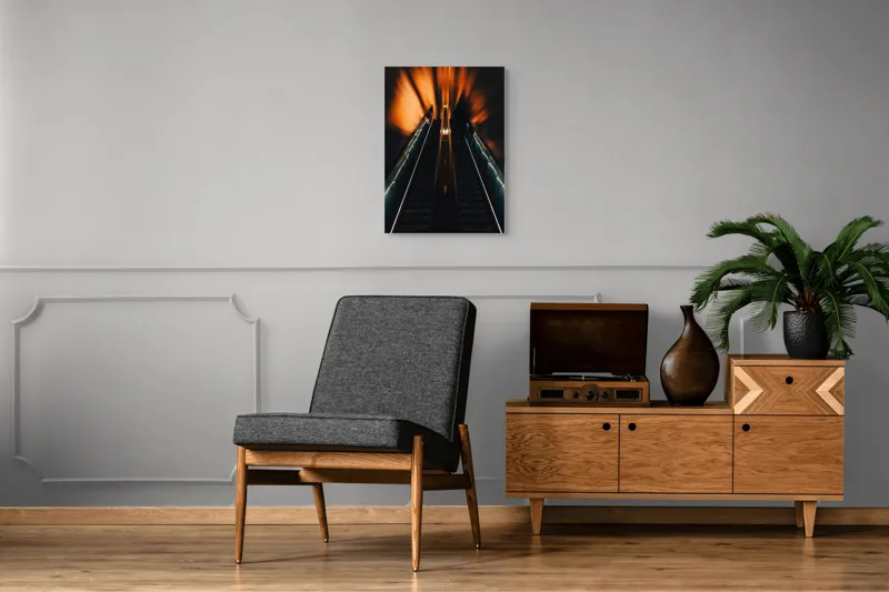 Tablou Canvas – Călătorie către lumina necunoscută: Artă murală sugestivă, 50 x 70 cm – poza 8