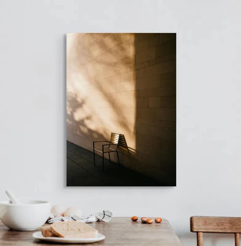 Tablou Canvas Umbra și Lumină pe Perete - Artă pentru Calm și Reflexie, 50 x 70 cm – poza 3