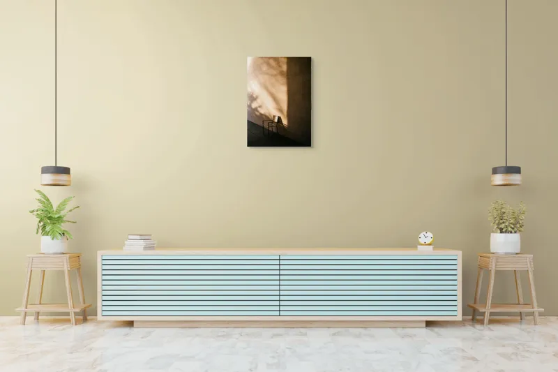 Tablou Canvas Umbra și Lumină pe Perete - Artă pentru Calm și Reflexie, 50 x 70 cm – poza 6