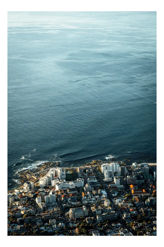 Tablou Canvas, Peisaj Urban la Ocean, , Multicolor, 50 x 70 cm