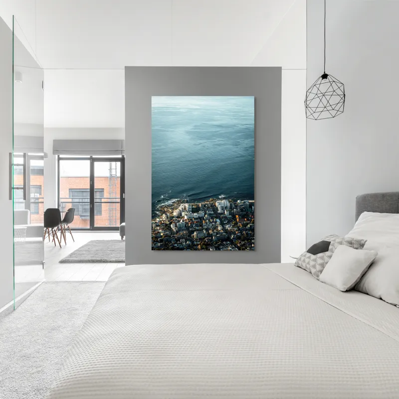 Tablou Canvas, Peisaj Urban la Ocean, , Multicolor, 100 x 150 cm – poza 5