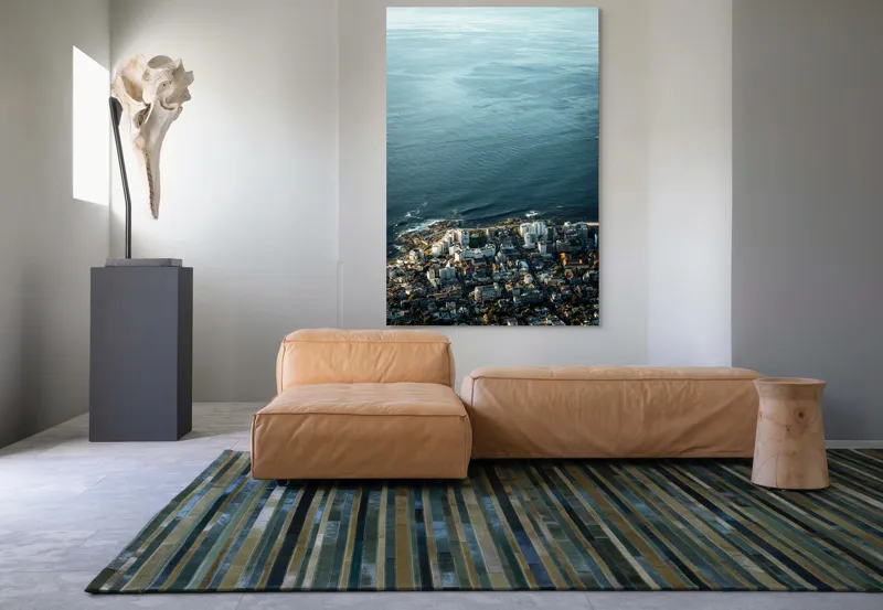 Tablou Canvas, Peisaj Urban la Ocean, , Multicolor, 100 x 150 cm – poza 7