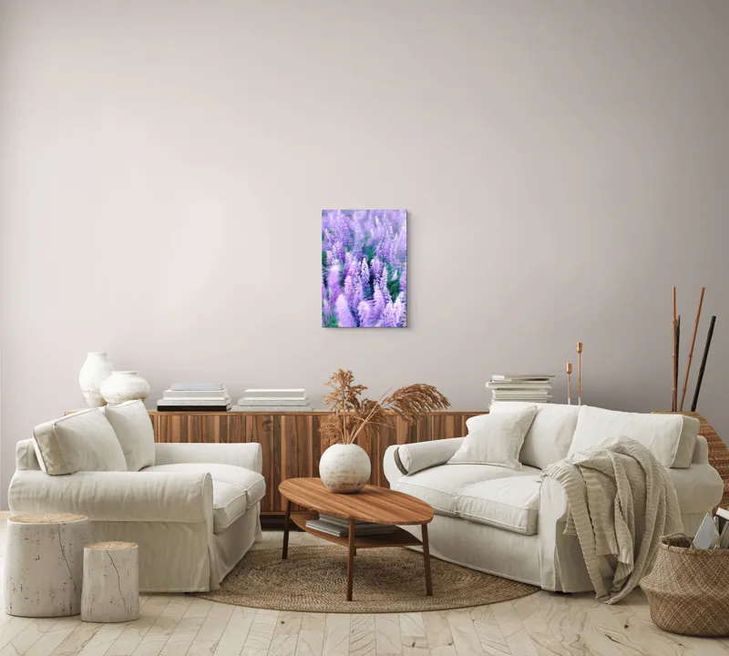 Tablou Canvas, "Dansul Vântului Printre Flori Mov", 39 x 54 cm – poza 5