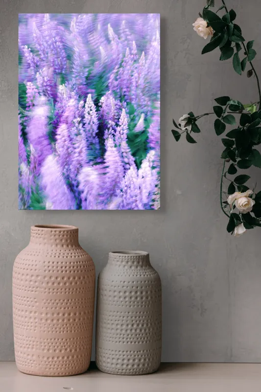 Tablou Canvas, "Dansul Vântului Printre Flori Mov", 39 x 54 cm – poza 6