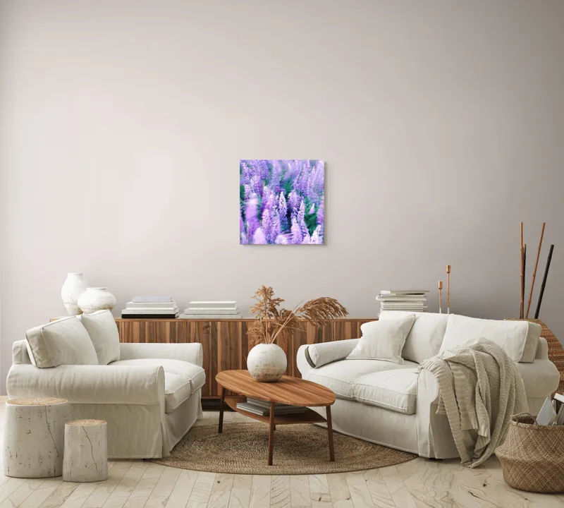 Tablou Canvas, "Dansul Vântului Printre Flori Mov", 50 x 50 cm – poza 7