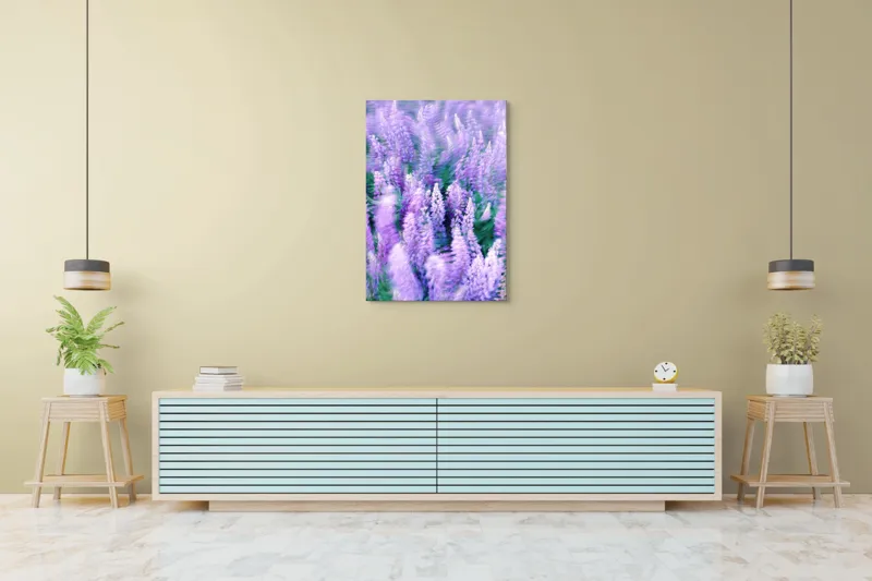 Tablou Canvas, "Dansul Vântului Printre Flori Mov", 70 x 100 cm – poza 5