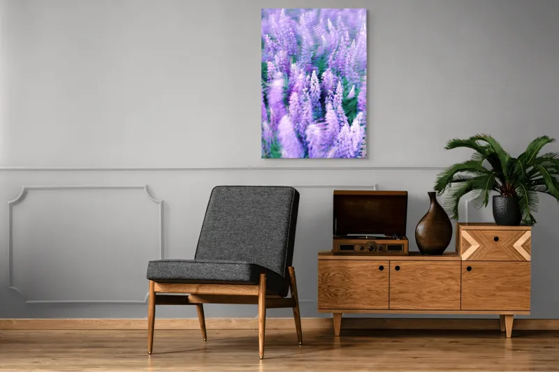 Tablou Canvas, "Dansul Vântului Printre Flori Mov", 70 x 100 cm – poza 6