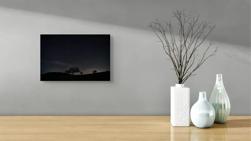 Tablou Canvas Peisaj Nocturn cu Cer Înstelat - Artă și Liniște, 39 x 26 cm – poza 8