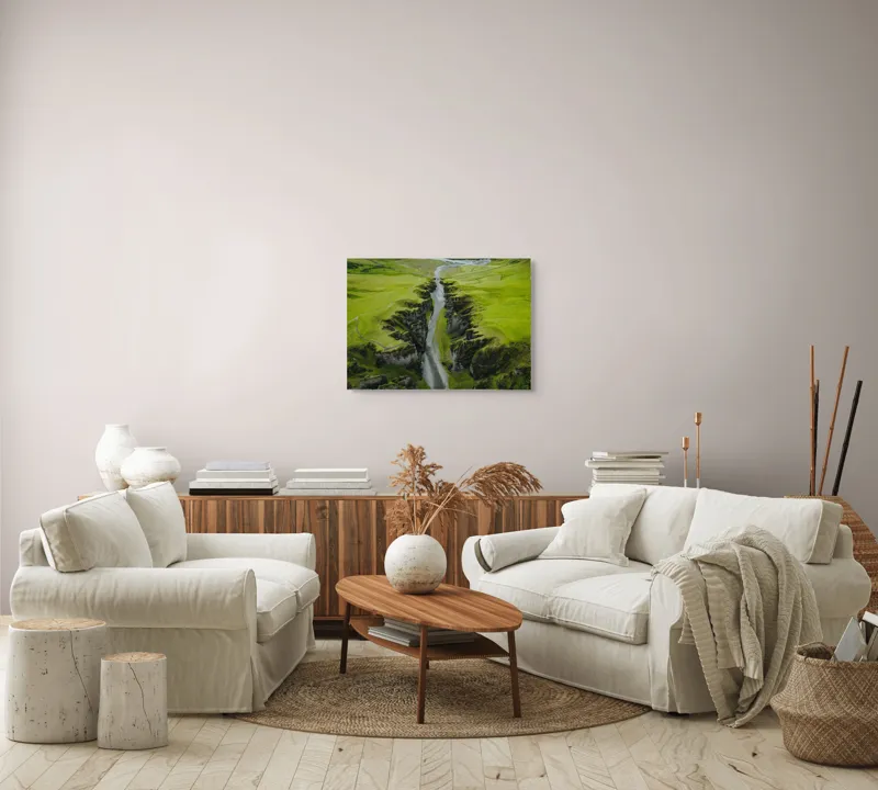 Tablou Canvas, "Canion străvechi în verdele eternității", 70 x 50 cm – poza 6