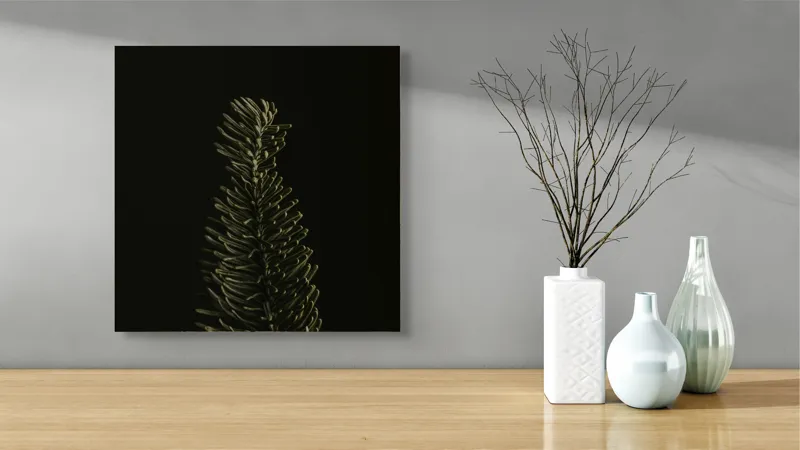 Tablou Canvas Pădure Verzi Păduriști Artă Murală, 50 x 50 cm – poza 3