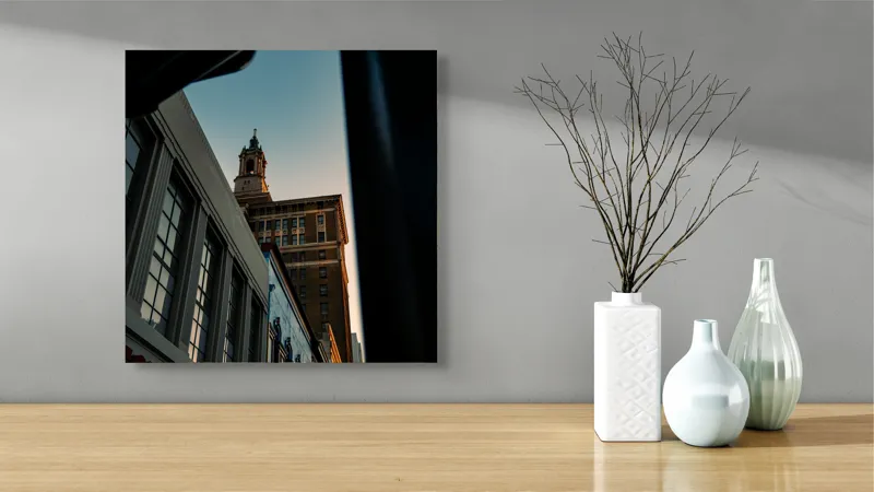 Tablou Canvas cu tema Luminii peste orașul vechi, 50 x 50 cm – poza 3