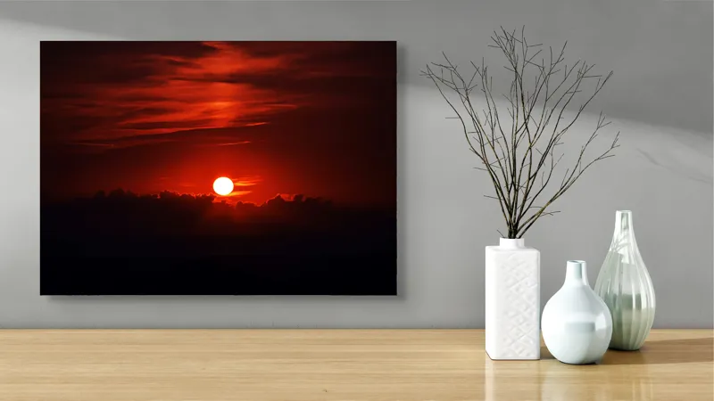 Tablou Canvas Apus de Soare – Artă Vibrantă pentru Decor, 70 x 50 cm – poza 3