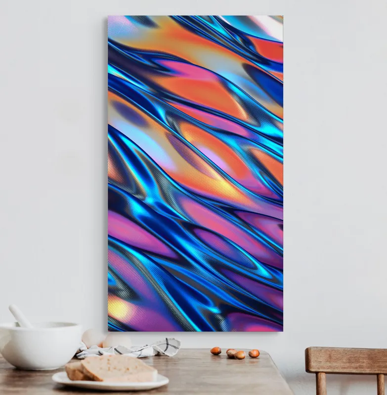 Tablou Canvas, "Valuri de lumină și culoare", 50 x 90 cm – poza 3