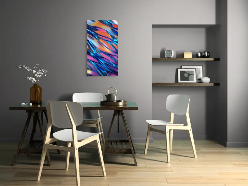 Tablou Canvas, "Valuri de lumină și culoare", 50 x 90 cm – poza 4