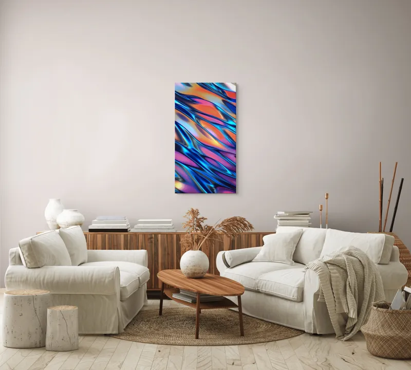 Tablou Canvas, "Valuri de lumină și culoare", 50 x 90 cm – poza 7