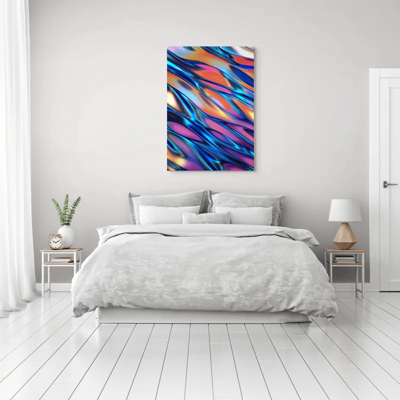 Tablou Canvas, "Valuri de lumină și culoare", 70 x 100 cm – poza 3