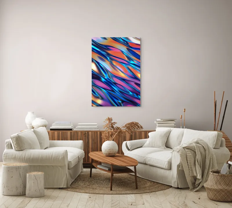 Tablou Canvas, "Valuri de lumină și culoare", 70 x 100 cm – poza 4