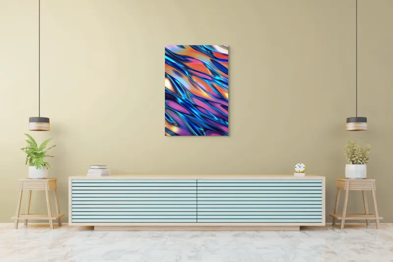 Tablou Canvas, "Valuri de lumină și culoare", 70 x 100 cm – poza 5