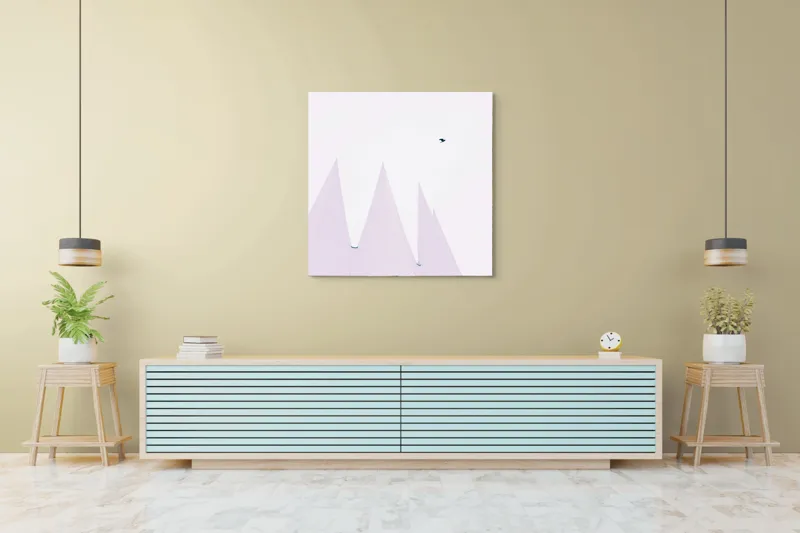Tablou Canvas, Zbor tăcut în serenitatea cerului, 100 x 100 cm – poza 5