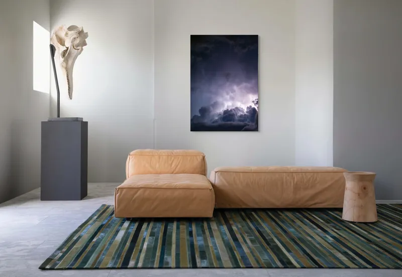 Tablou Canvas Peisaj cu Furtună – Artă Abstractă Dramatică, 70 x 100 cm – poza 7