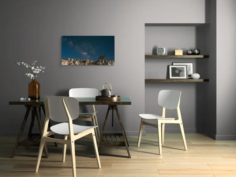 Tablou Canvas, Regatul Stâncilor sub Cerul Înstelat, 90 x 50 cm – poza 3