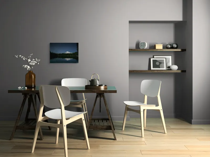 Tablou Canvas Peisaj Montan Nocturn Multicolor, 54 x 39 cm – poza 6