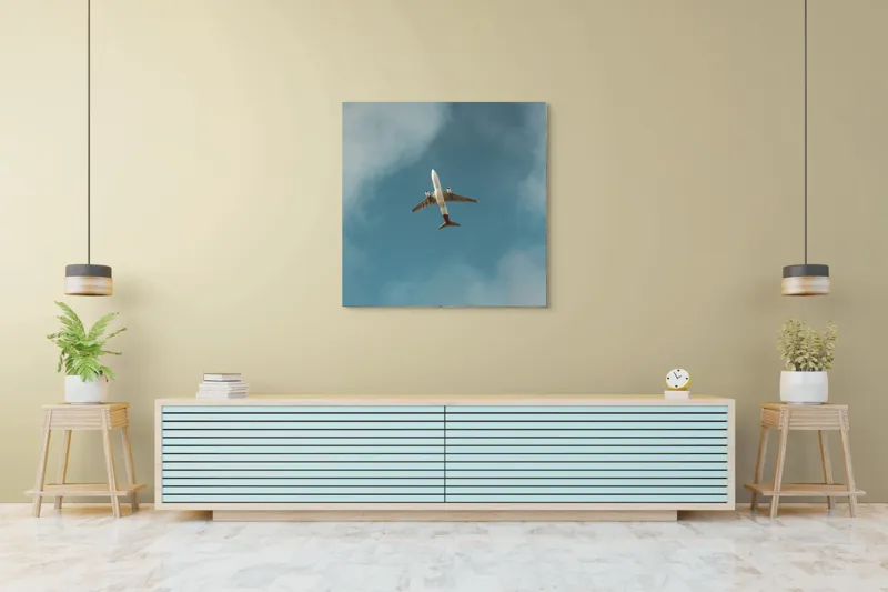 Tablou Canvas, Zbor către infinitul cerului albastru, 100 x 100 cm – poza 5