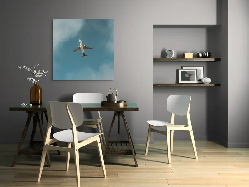 Tablou Canvas, Zbor către infinitul cerului albastru, 100 x 100 cm – poza 6