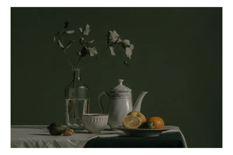 Tablou Canvas Fructe și Ceai în Amurg Liniștit, 90 x 50 cm