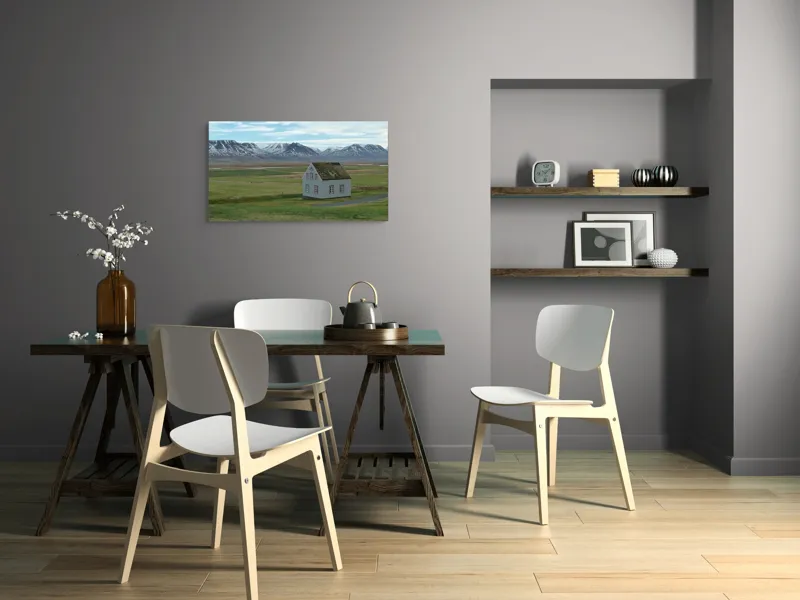 Tablou Canvas, "Solitudine în mijlocul naturii arctice", 90 x 50 cm – poza 3