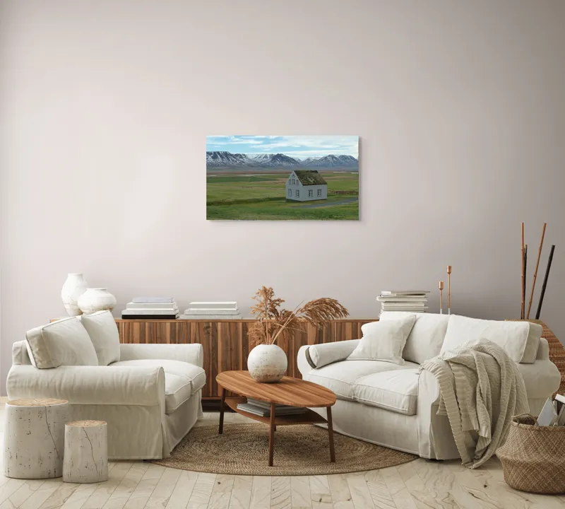 Tablou Canvas, "Solitudine în mijlocul naturii arctice", 90 x 50 cm – poza 4