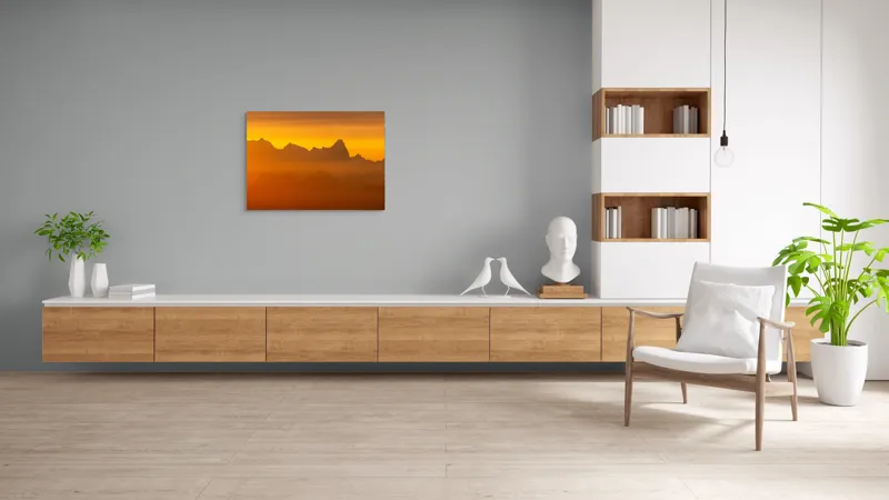 Tablou Canvas, Răsărit peste Munți, 100 x 70 cm – poza 6