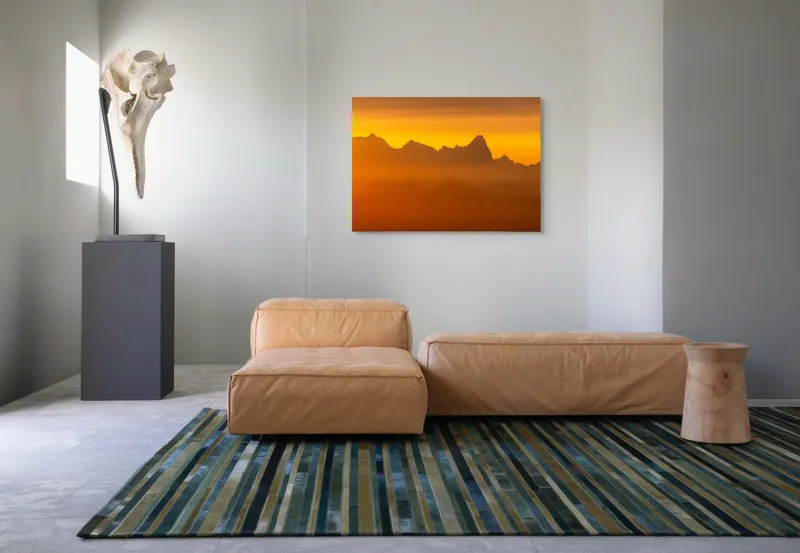 Tablou Canvas, Răsărit peste Munți, 100 x 70 cm – poza 7