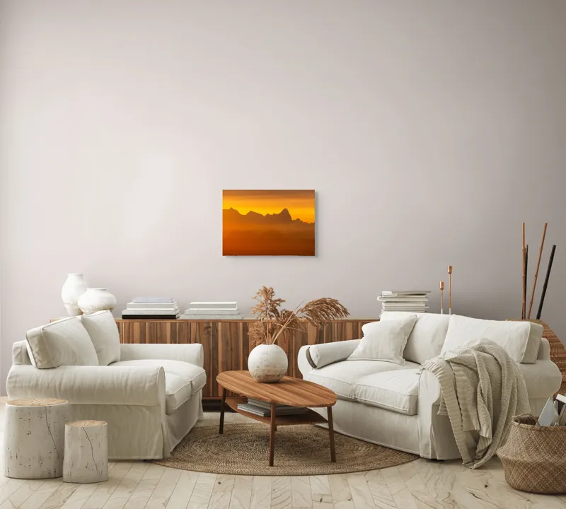 Tablou Canvas, Răsărit peste Munți, 54 x 39 cm – poza 5