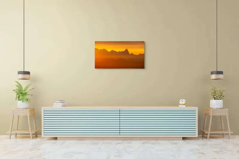 Tablou Canvas, Răsărit peste Munți, 90 x 50 cm – poza 5