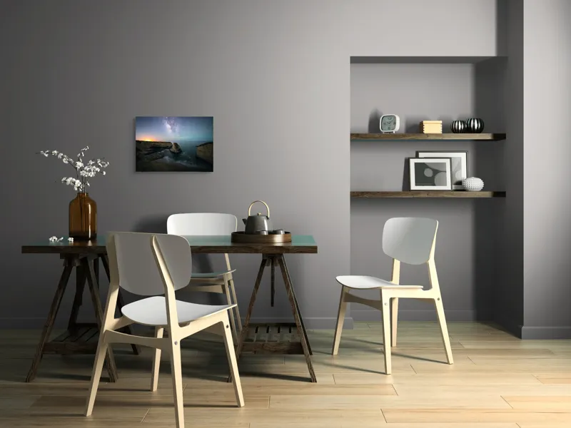 Tablou Canvas, Cerul înstelat peste stâncile mării, , Multicolor, 54 x 39 cm – poza 3