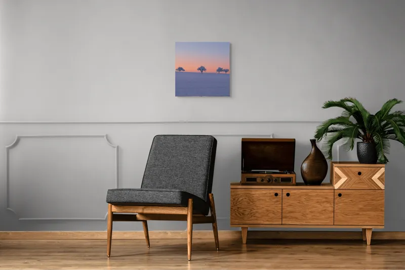Tablou Canvas pe tema Dansul Tăcut al Iernii, 50 x 50 cm – poza 4