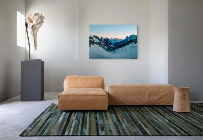 Tablou Canvas, Peisaj Montan la Răsărit, 100 x 70 cm – poza 7